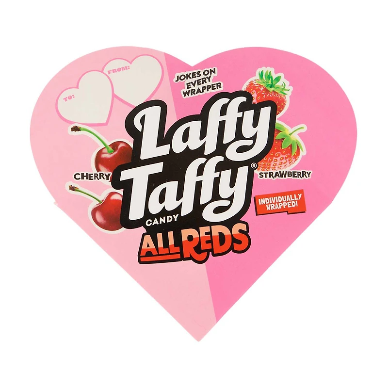 Laffy Taffy All Reds Candy Heart Box