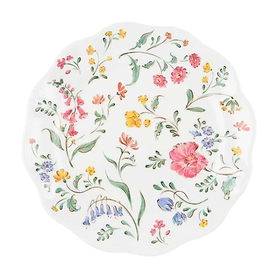 Floral Salad Plate
