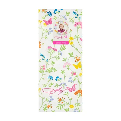 Dolly Parton Floral Kitchen Towel