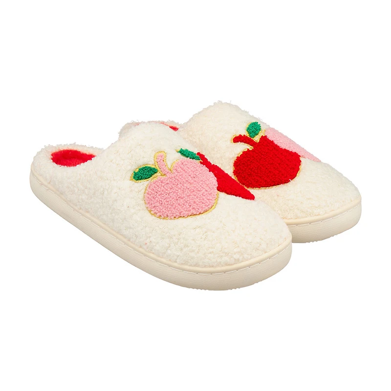 Cherry Heart Slippers, Medium