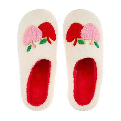 Cherry Heart Slippers, Large