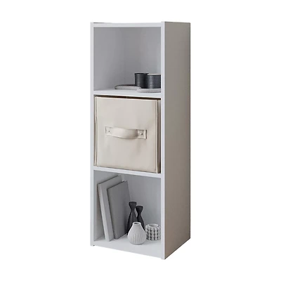 White 3-Cube Organizer Bookshelf