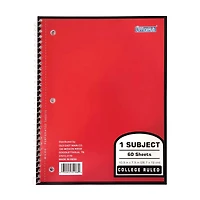 Office Hub 1-Subject College Ruled Notebook, 60 Sheets