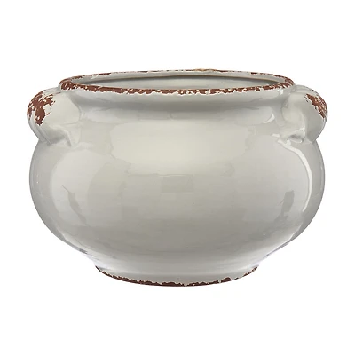 Ceramic Tuscan Gray Outdoor Pot