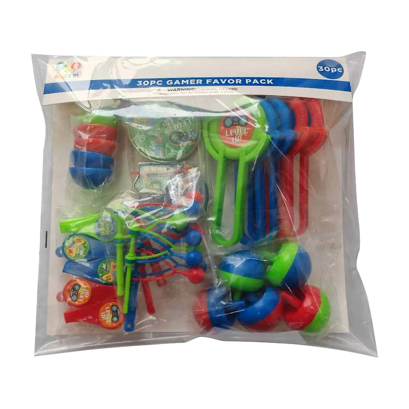 321 Party! Gamer Favor Pack Party Toys, 30 pc