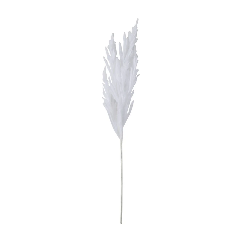 Artificial White Dried Pampas Stem Pick