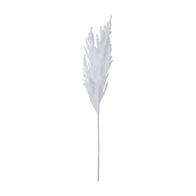 Artificial White Dried Pampas Stem Pick
