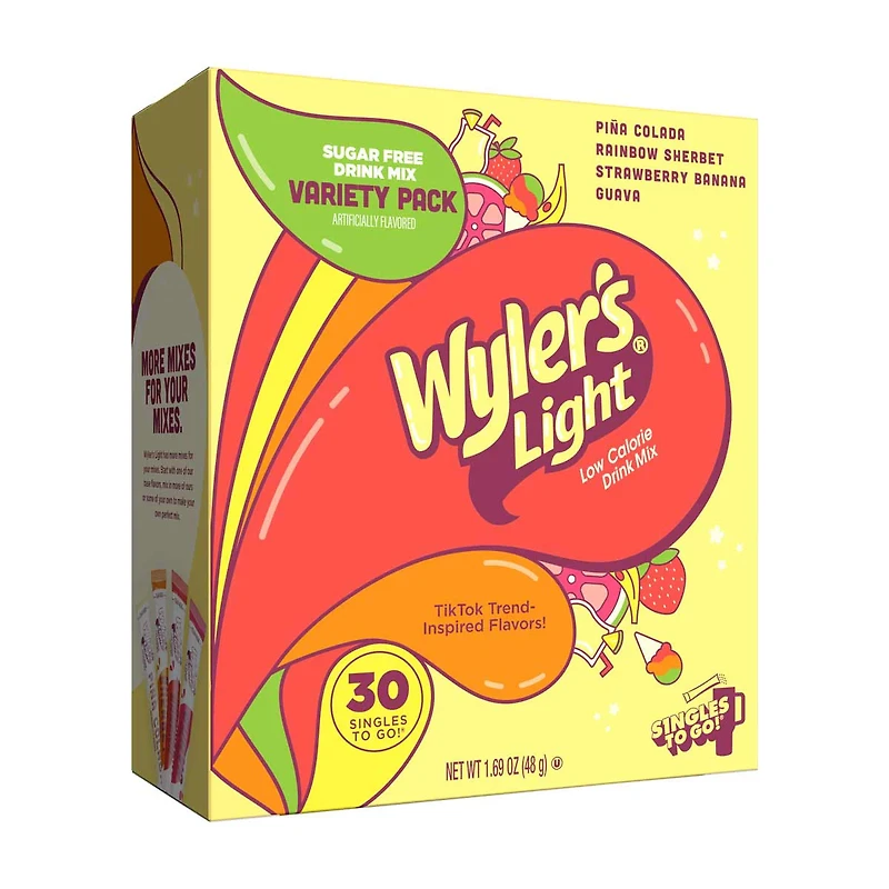 Wyler's Light Drink Sticks, Island Flavors, 30 ct