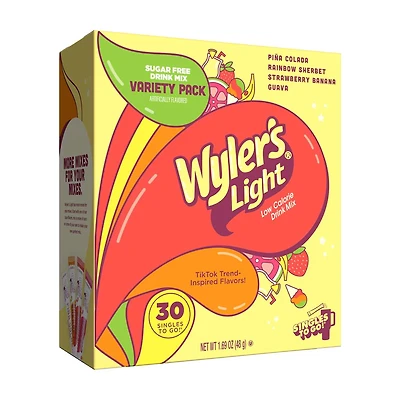 Wyler's Light Drink Sticks, Island Flavors, 30 ct