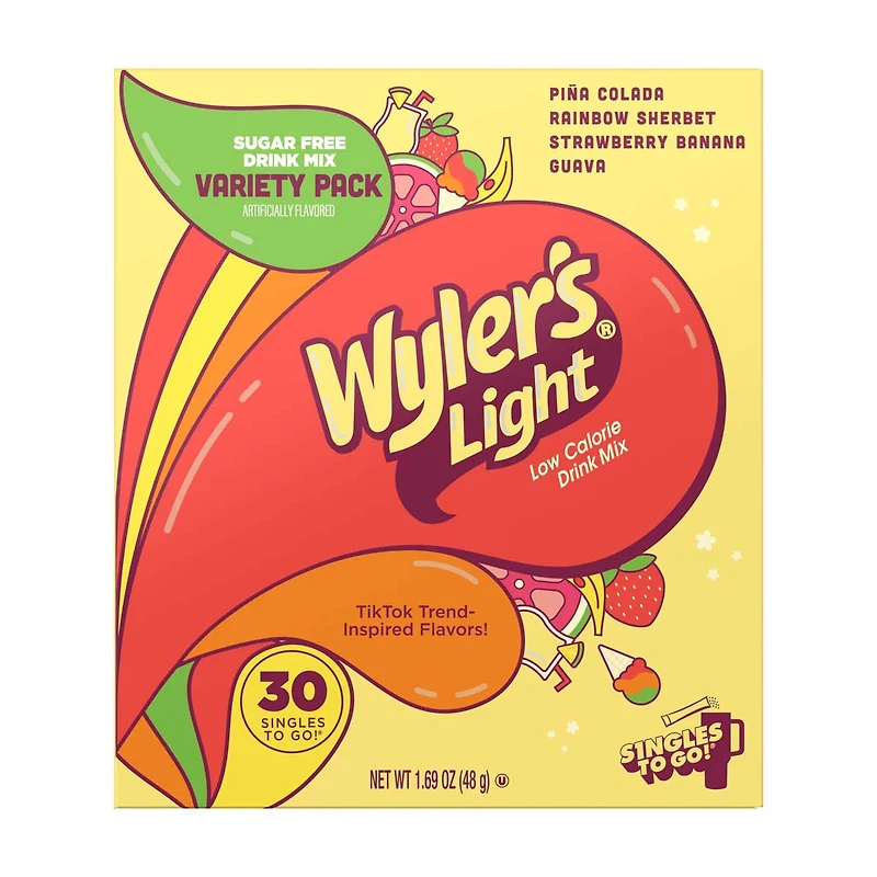 Wyler's Light Drink Sticks, Island Flavors, 30 ct