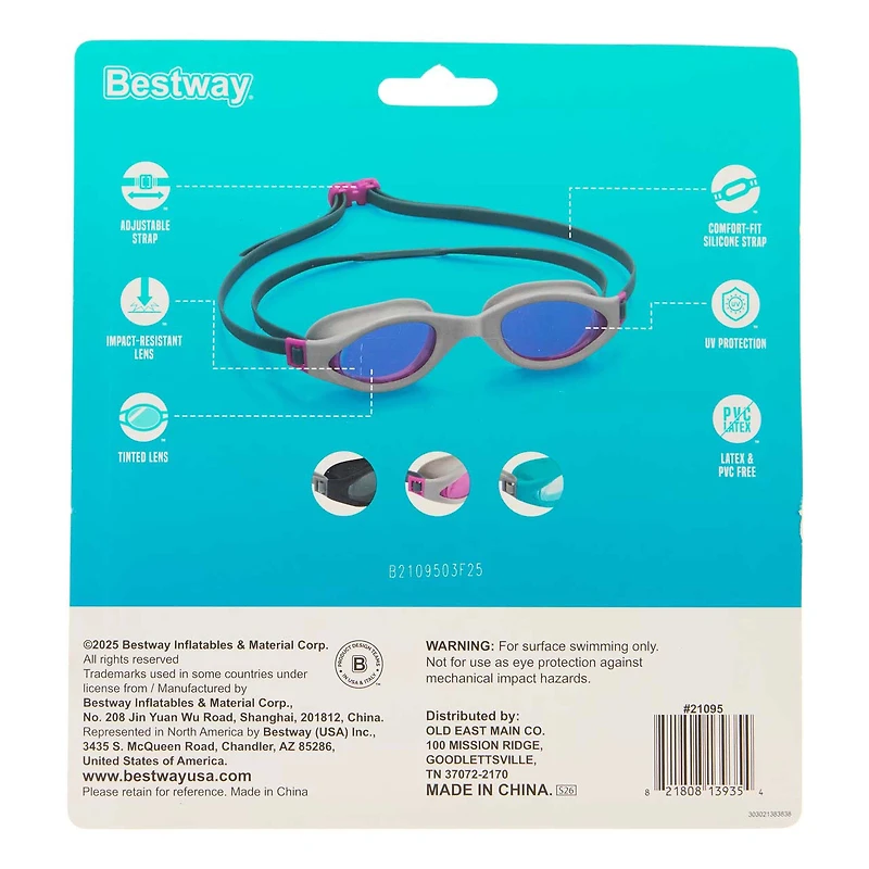 Bestway Accelera Swim Goggles, 3 pk
