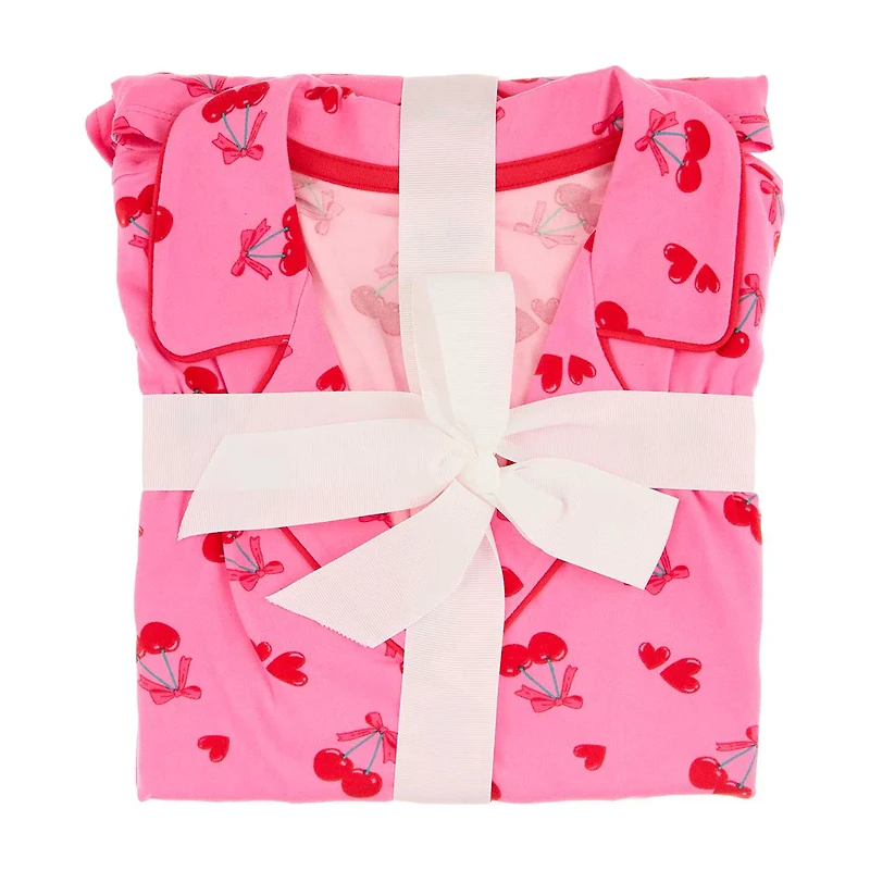 Valentine's Day Women's Pajama Set, Cherry, Large