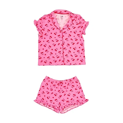 Valentine's Day Women's Pajama Set, Cherry, XL