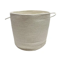 Cotton Rope Basket with Handles, White, Extra Large