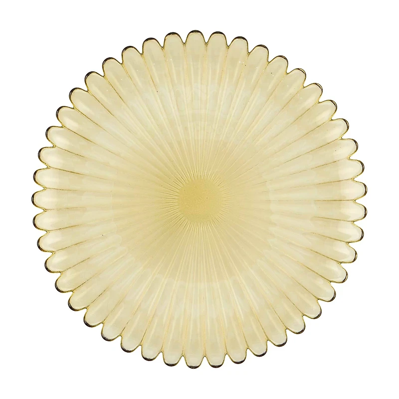 Ribbed Glass Tray, 10 in