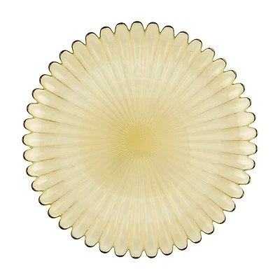 Ribbed Glass Tray, 10 in