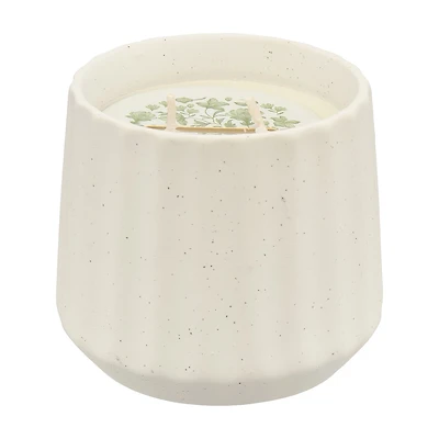 Ribbed Scented Candle, Blossoms, 12 oz