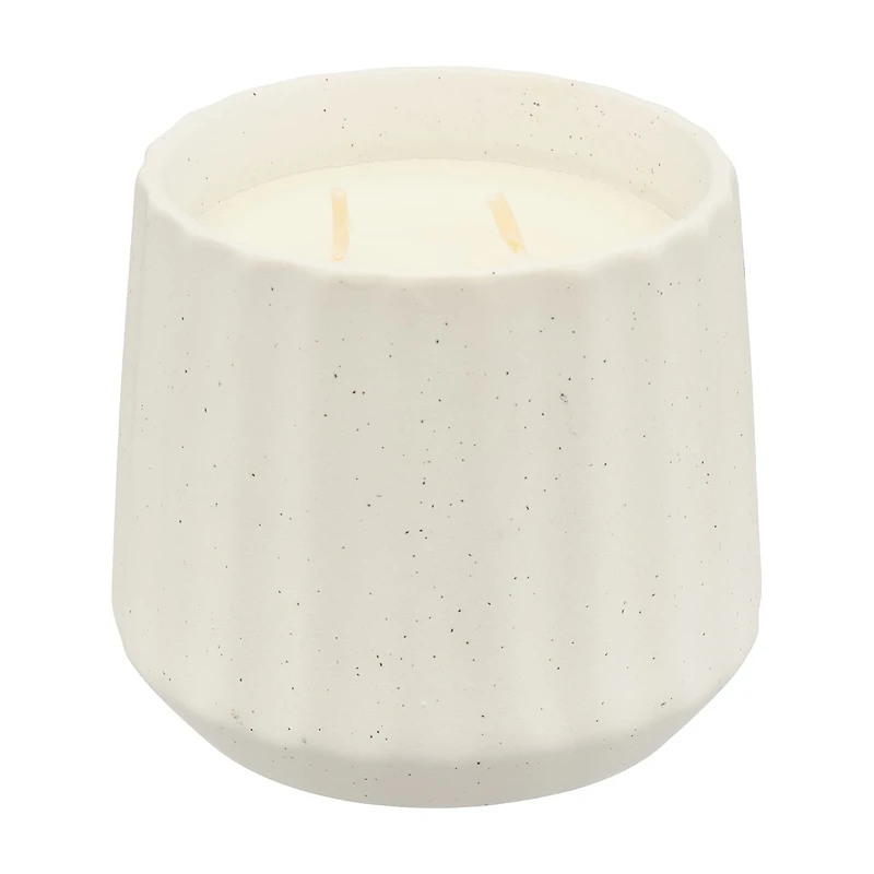 Ribbed Scented Candle, Blossoms, 12 oz