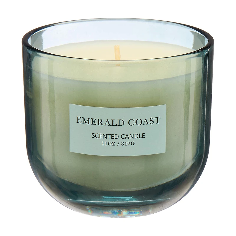 Emerald Coast Scented Glass Jar Candle, 11 oz