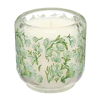 Glass Printed Candle, 6 oz, 2 Assorted Designs