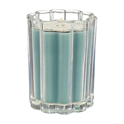 Glass Ribbed Candle, Citrus Herb, 8 oz