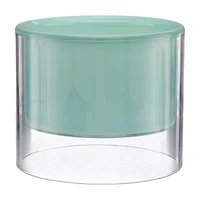 Double Glass Candle, Cashmere, 10 oz