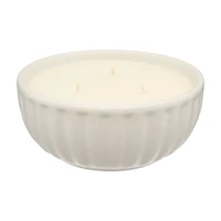 Ceramic Ribbed Candle, Citrus Berry Blossom, 15 oz
