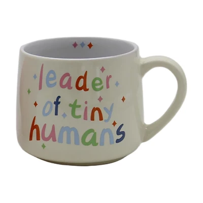 Mother's Day 'leader of tiny humans' Ceramic Coffee Mug, 17 oz