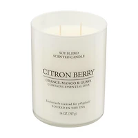 Scented Soy Candle, Citron Berry, 14 oz