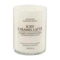 Scented Soy Candle, Iced Caramel Latte, 14 oz