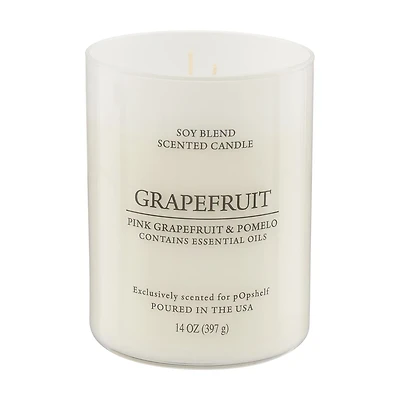 Scented Soy Candle, Grapefruit, 14 oz