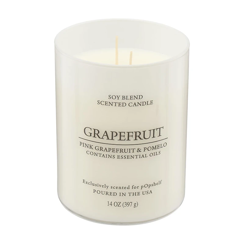 Scented Soy Candle, Grapefruit, 14 oz