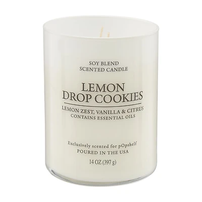 Scented Soy Candle, Lemon Drop Cookies, 14 oz