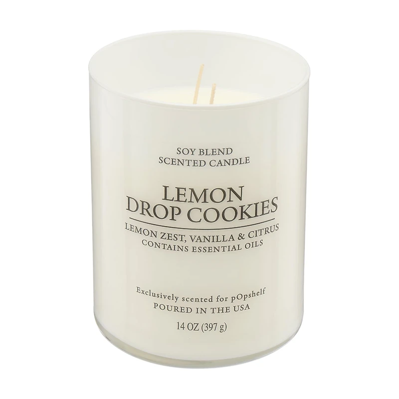 Scented Soy Candle, Lemon Drop Cookies, 14 oz