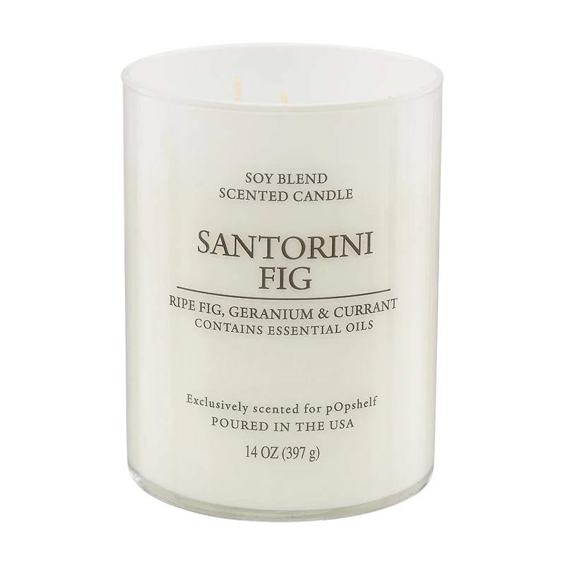 Scented Soy Candle, Santorini Fig, 14 oz