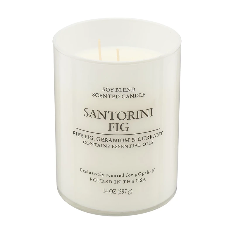 Scented Soy Candle, Santorini Fig, 14 oz