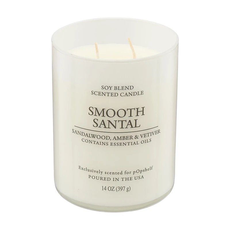 Scented Soy Candle, Smooth Santal, 14 oz