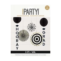 Unique Party! Graduation Hanging Decorations, 5 ct