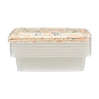 Jessica Simpson Floral Pattern Disposable Food Container Set, 12 pk