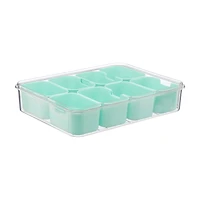 Jessica Simpson On-the-Go 8-Compartment Mint Green Snackle Box Food Storage Cont