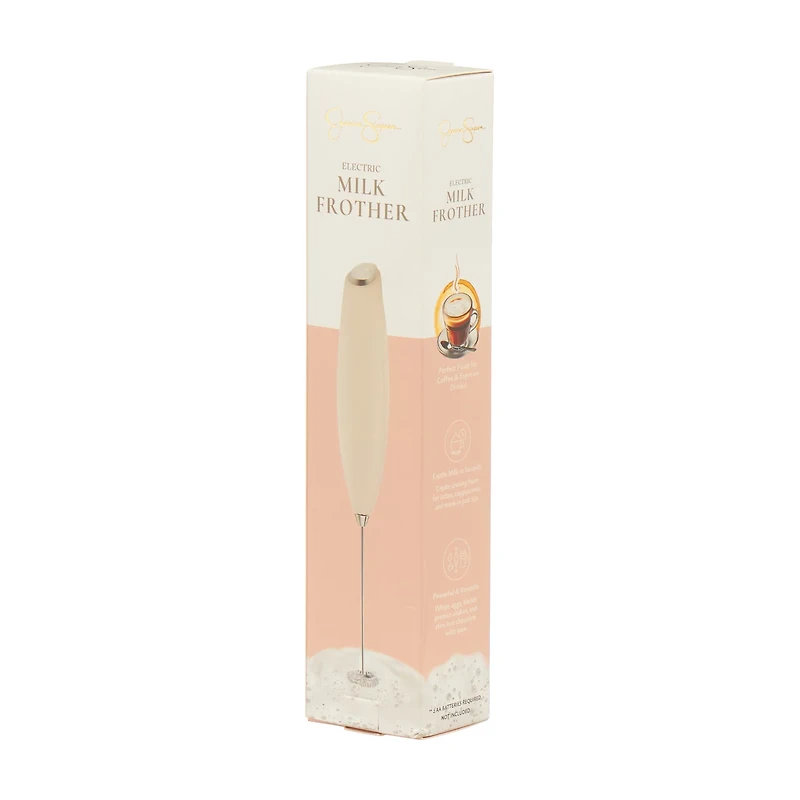 Jessica Simpson Cream Electric Milk Frother