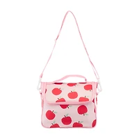Pink Apple Pattern Lunch Bag