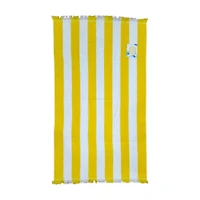 Summer Yellow Cotton Fouta Beach Towel