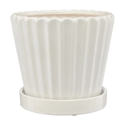 Medium Planter, White