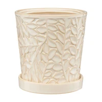 Medium Willow Planter, Off-White