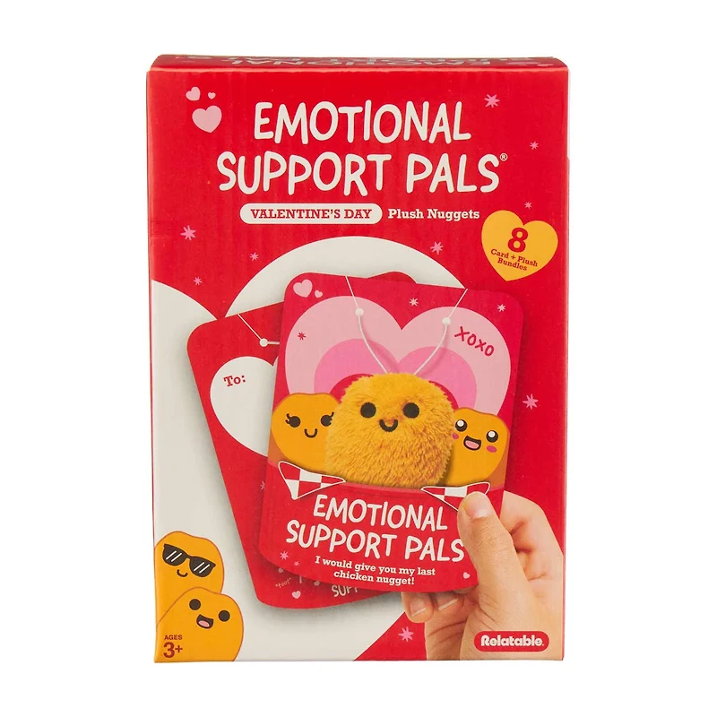 Emotional Support Pals Plush and Card Nugget Bundles, 8 ct