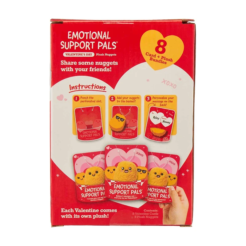 Emotional Support Pals Plush and Card Nugget Bundles, 8 ct