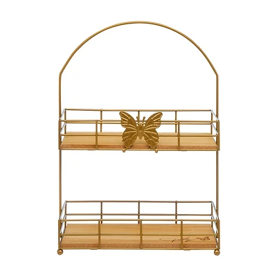 Dolly Parton Spring Butterfly 2 Tier Serving Tray