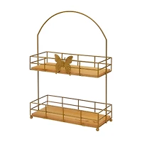 Dolly Parton Spring Butterfly 2 Tier Serving Tray