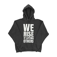 Black Paper Party "We Rise by Lifting Others" Men's Black Sweatshirt, Large